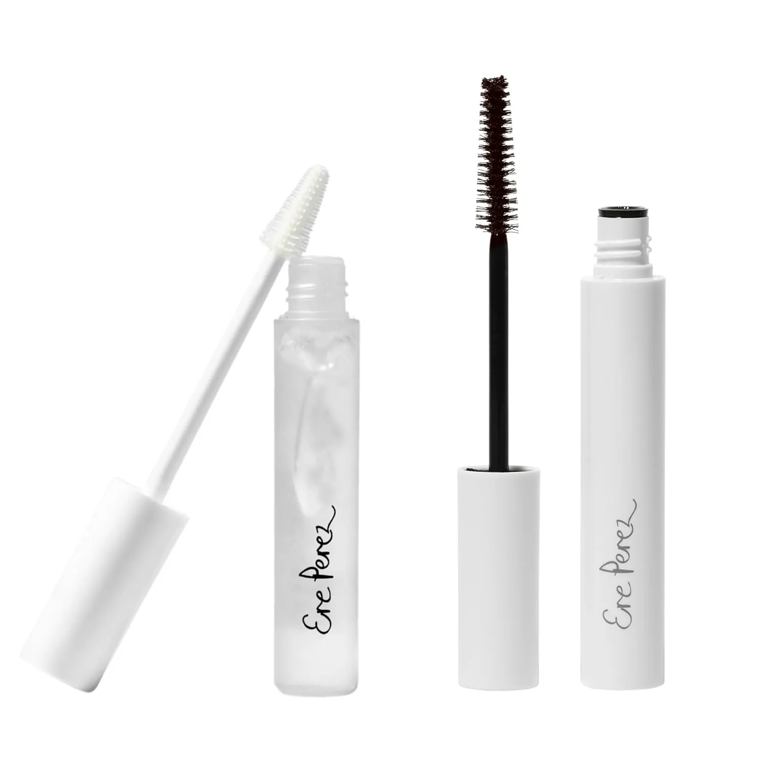 Ere Perez - Avocado Waterproof Brown Mascara   Aloe Gel Lash Eyebrow Mascara BUNDLE | Sensitive Eye Safe, Vegan, Cruelty-Free Clean Beauty