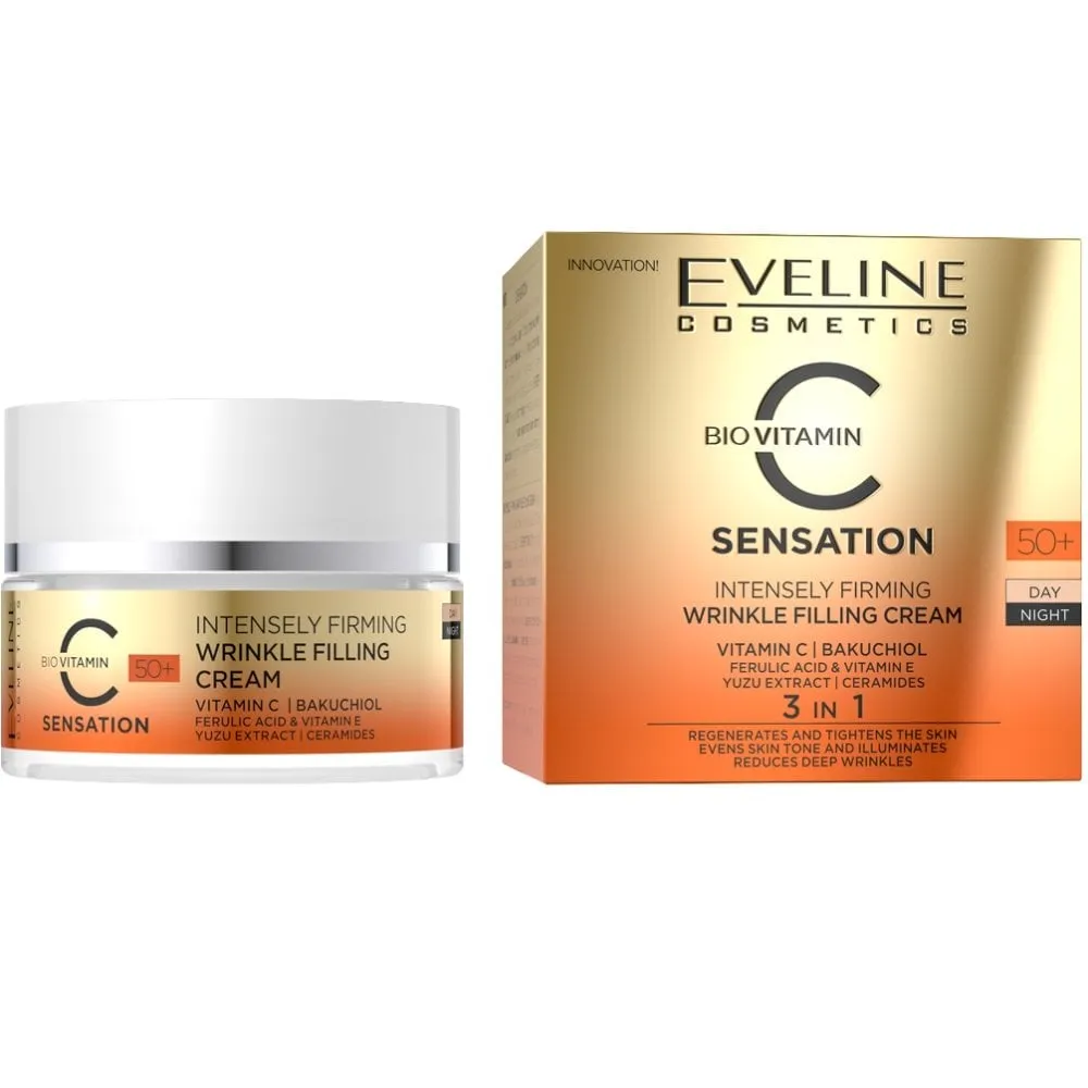 Eveline Cosmetics BioVitamin C Sensation Wrinkle Filling Cream 50  50ml