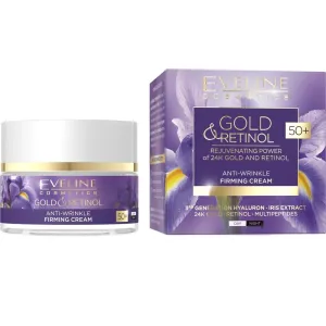 Eveline Cosmetics Gold & Retinol Anti-Wrinkle Firming Day & Night Cream 50  50ml
