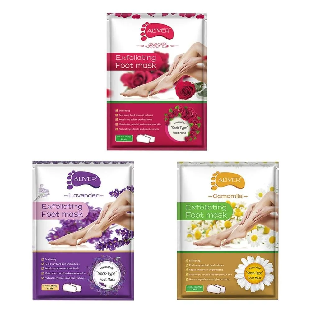 Exfoliating Foot-Peel Refreshing Mask (Set of 3)