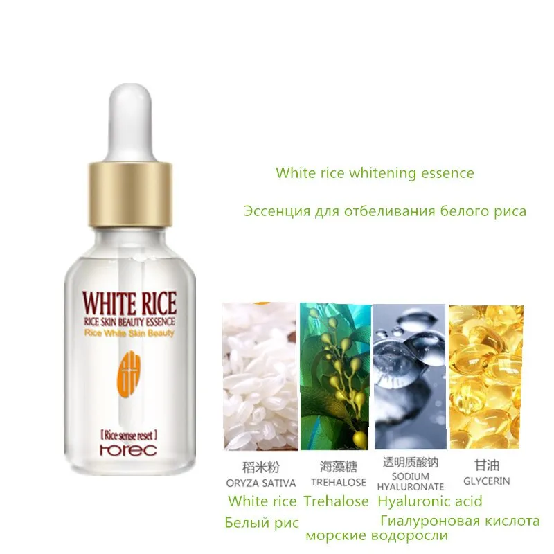 Face Essence Snail Hyaluronic Acid Green Tea Skin Care Moisturizing Whitening Anti-Aging Advanced Face Serum Cosmetic 15ml