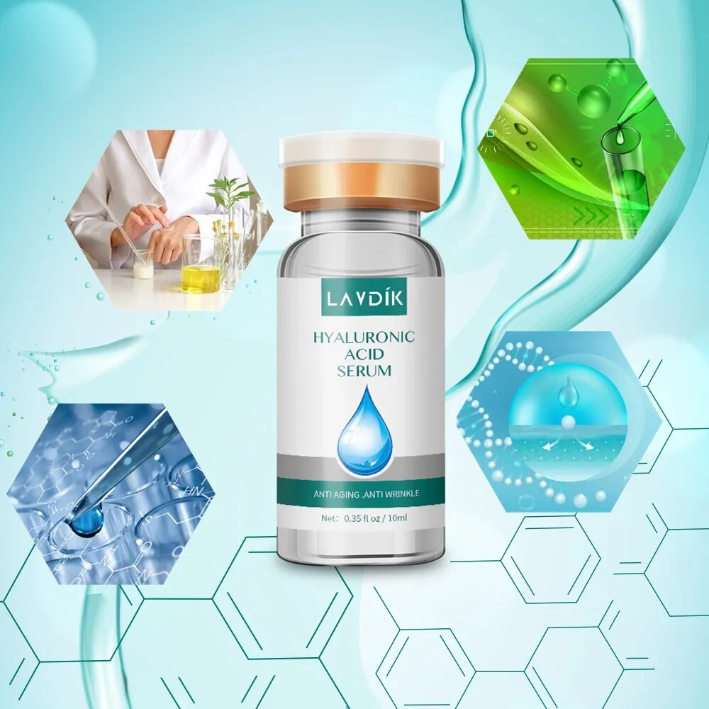 Face Essence Snail Hyaluronic Acid Green Tea Skin Care Moisturizing Whitening Anti-Aging Advanced Face Serum Cosmetic 15ml