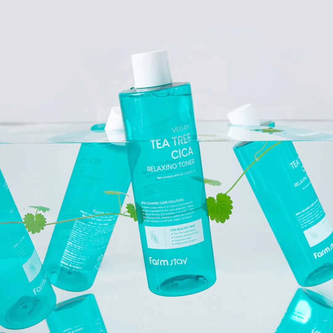 Farmstay Vegan Tea Tree Cica Relaxing Toner (400ml)
