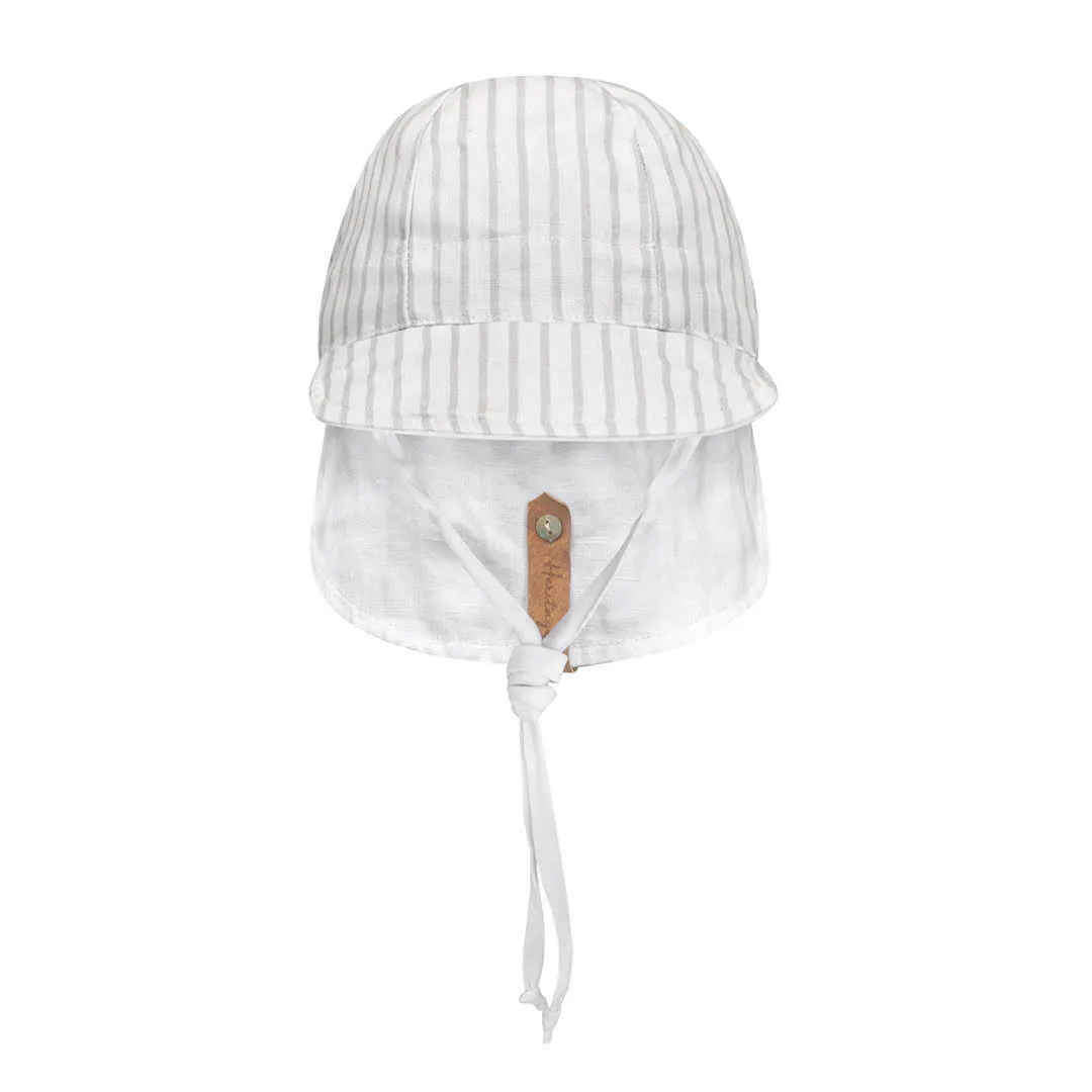 Finley / Blanc - Reversible Baby Flap Sun Hat - Bedhead Hats
