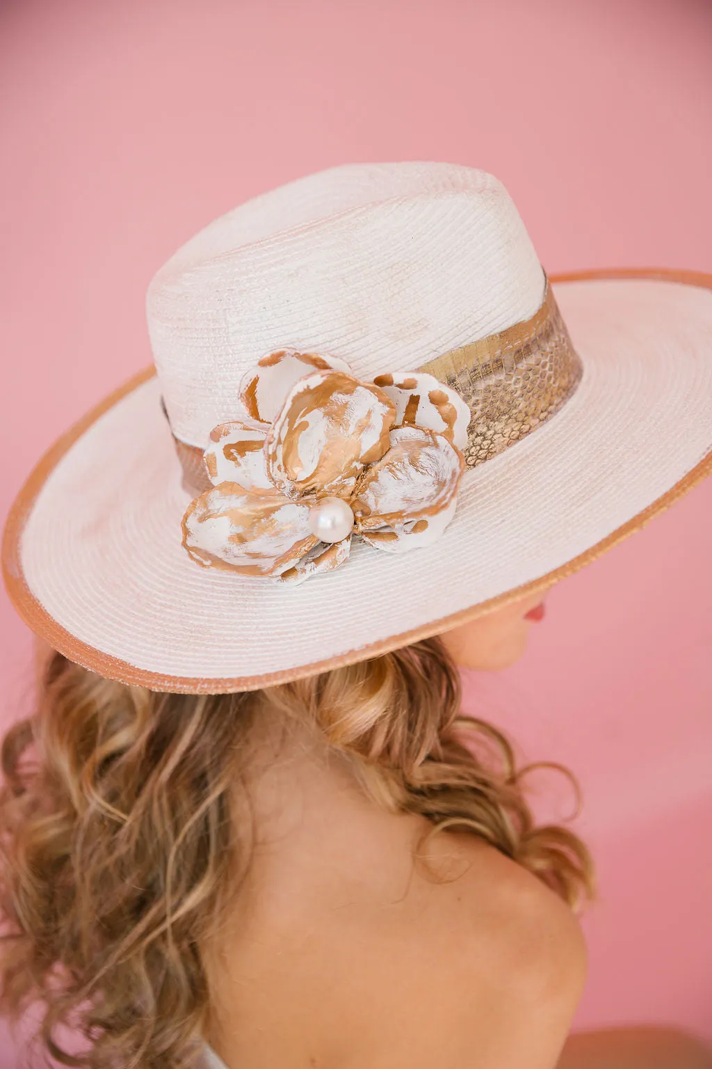 FLOWER PEARL SUN HATS