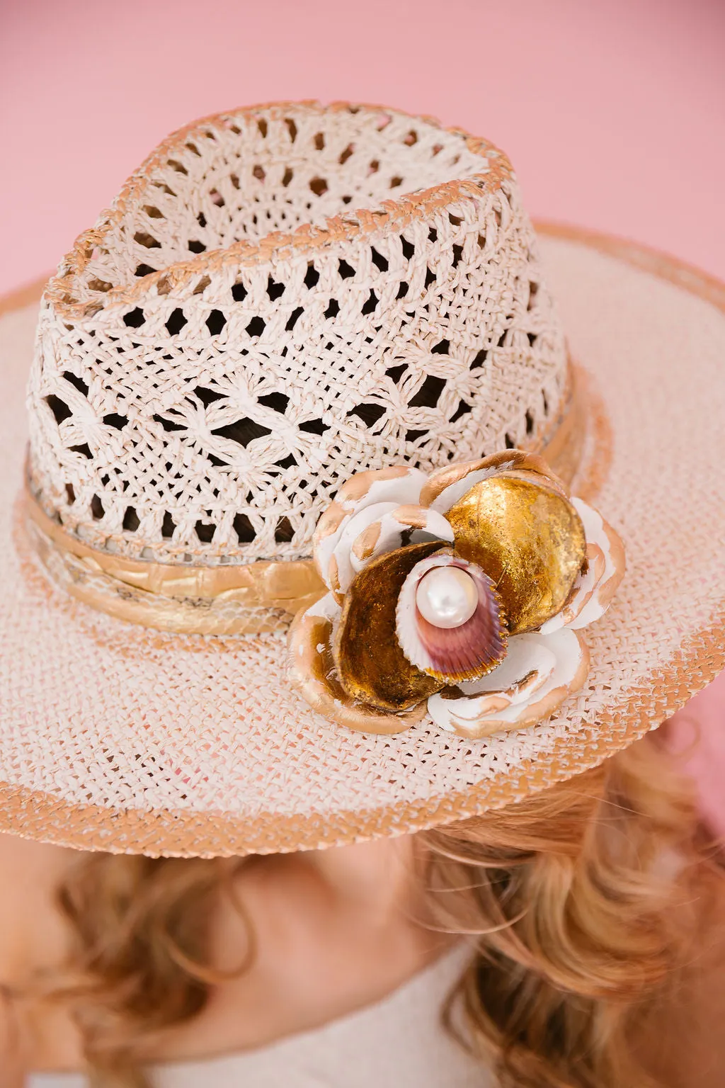 FLOWER PEARL SUN HATS