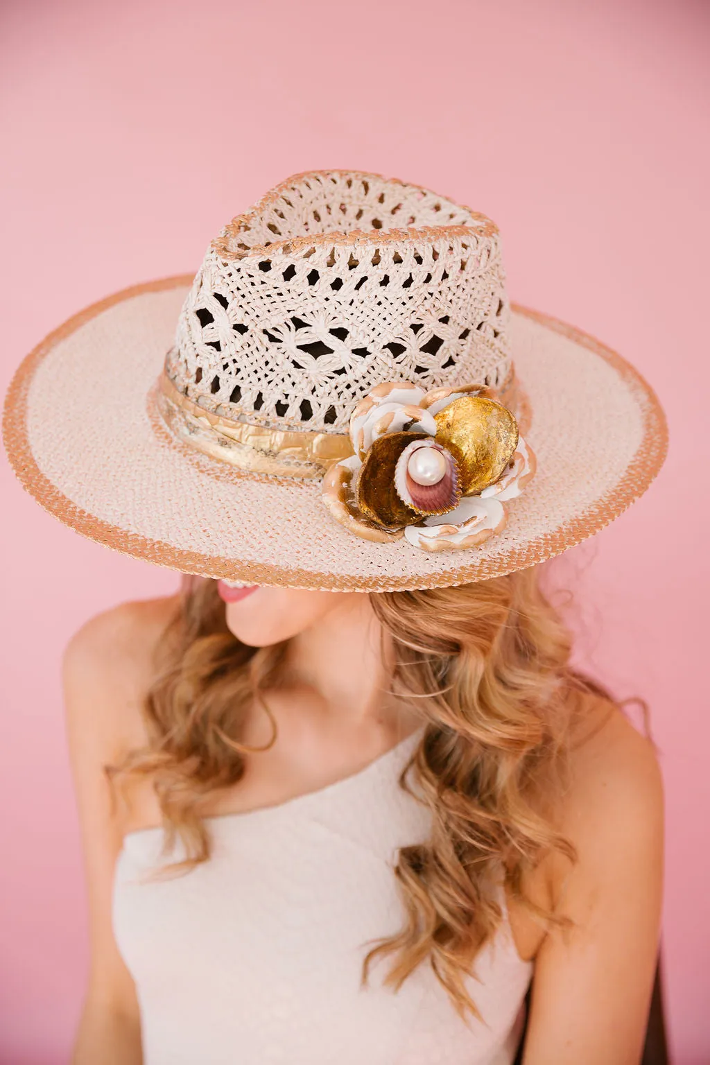FLOWER PEARL SUN HATS