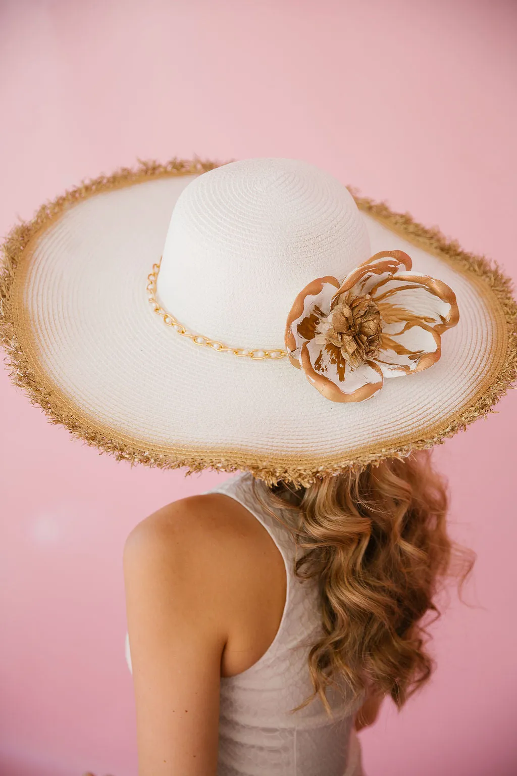 FLOWER PEARL SUN HATS