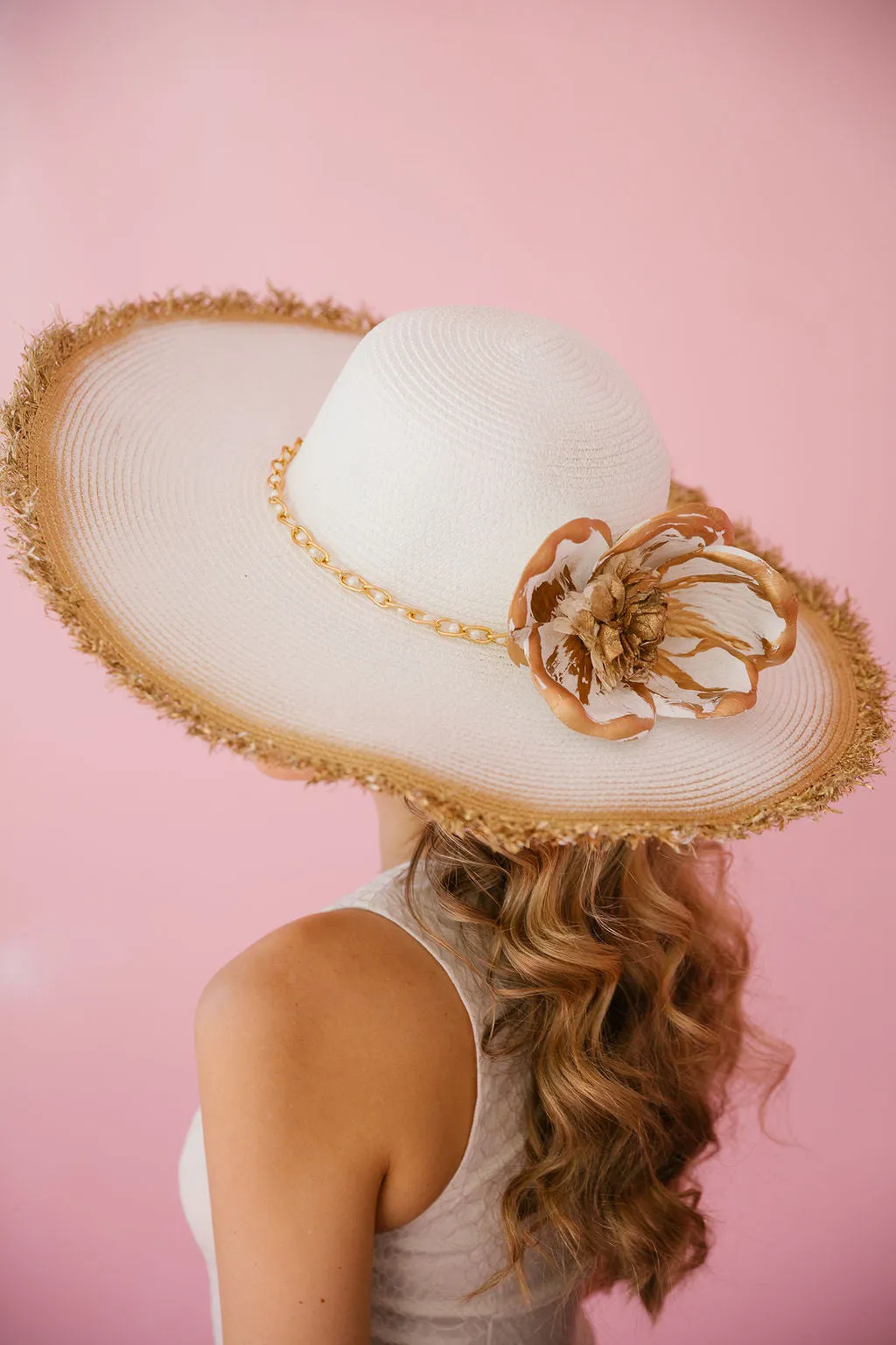 FLOWER PEARL SUN HATS