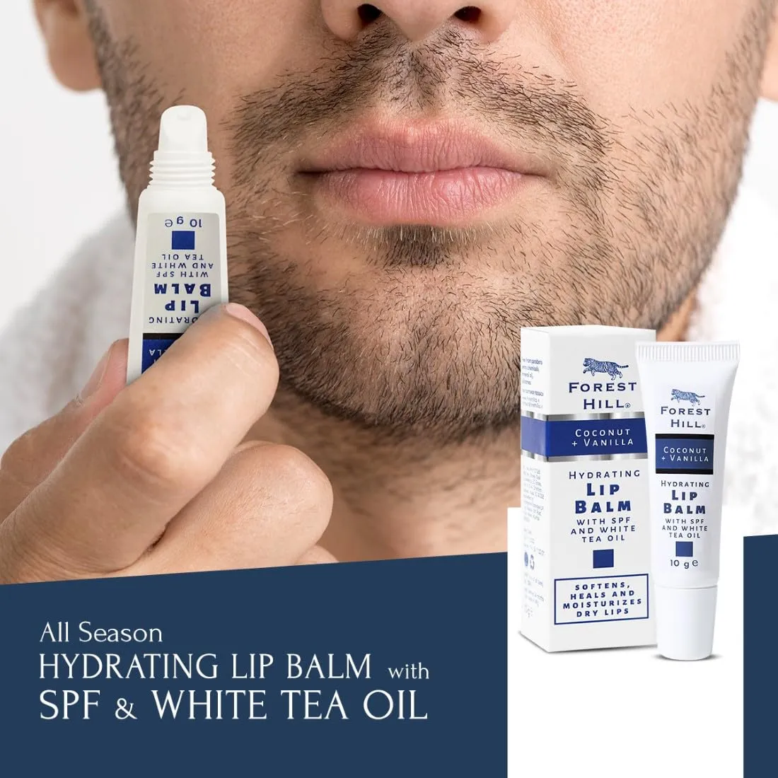 Forest Hill Lip Balm For Men, 10g
