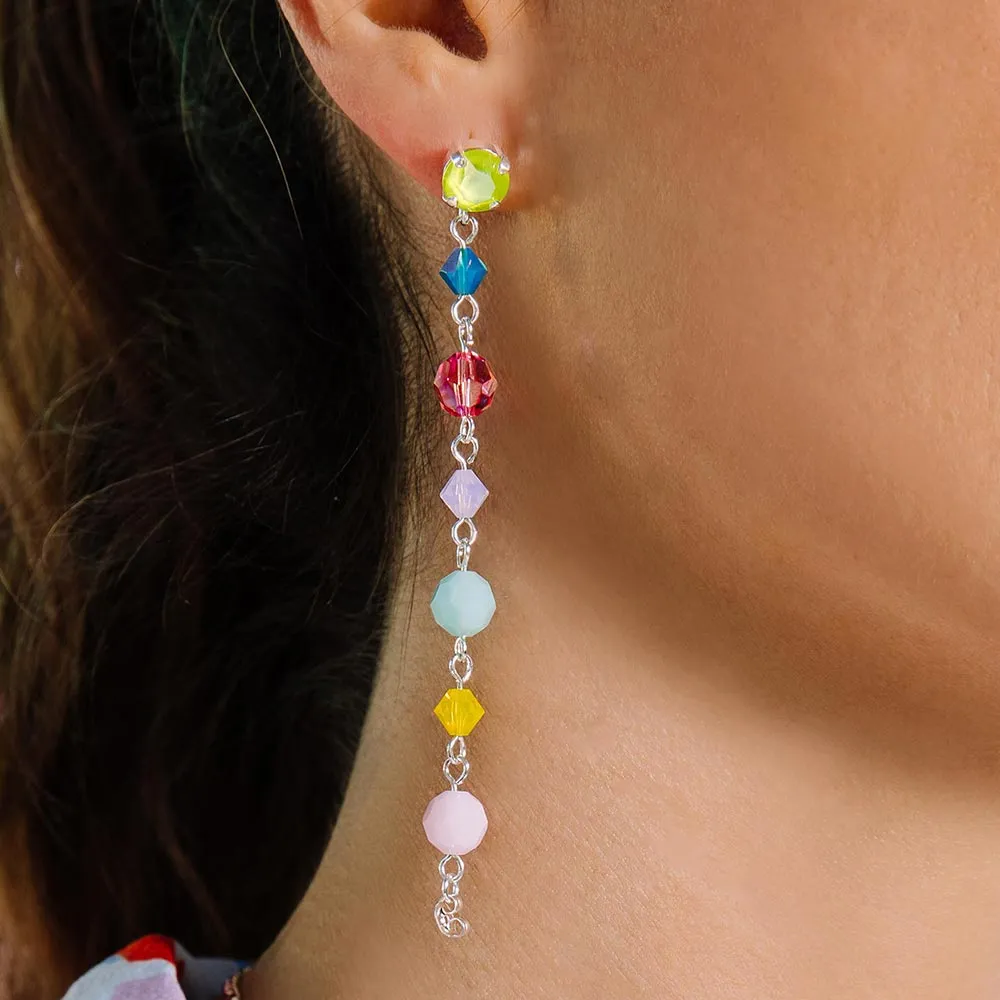Gelato Pastel Colour Crystal Earrings