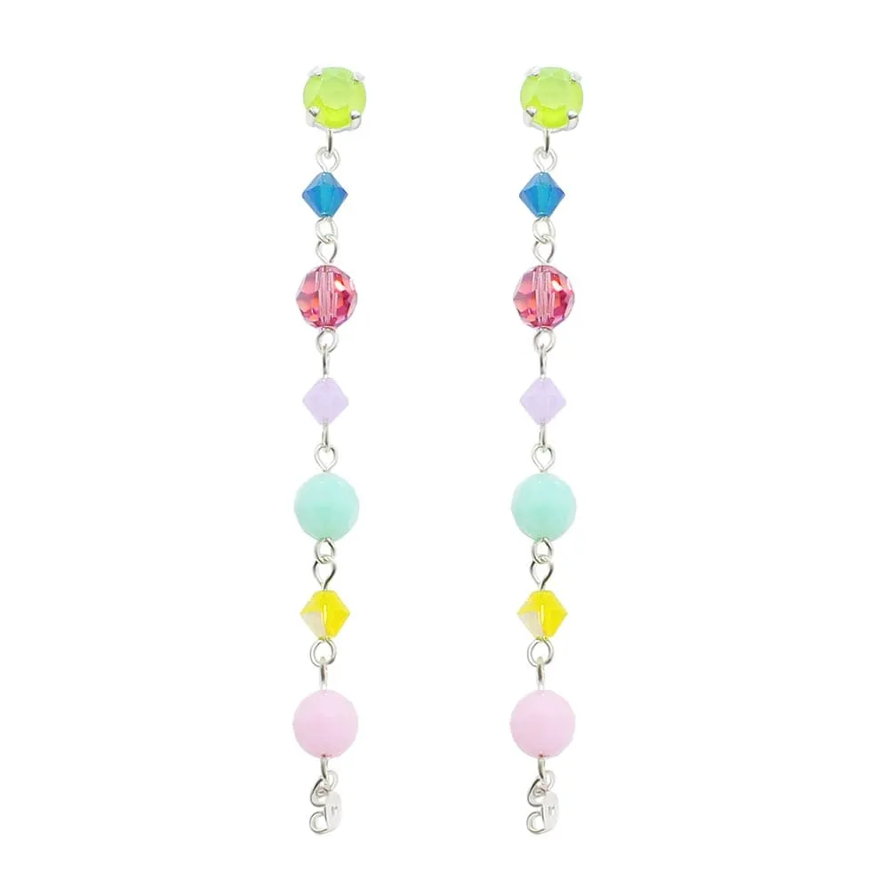 Gelato Pastel Colour Crystal Earrings