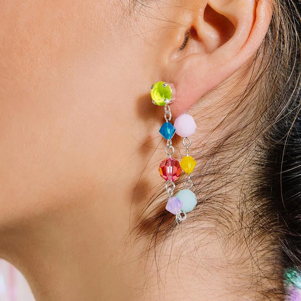 Gelato Pastel Colour Crystal Earrings