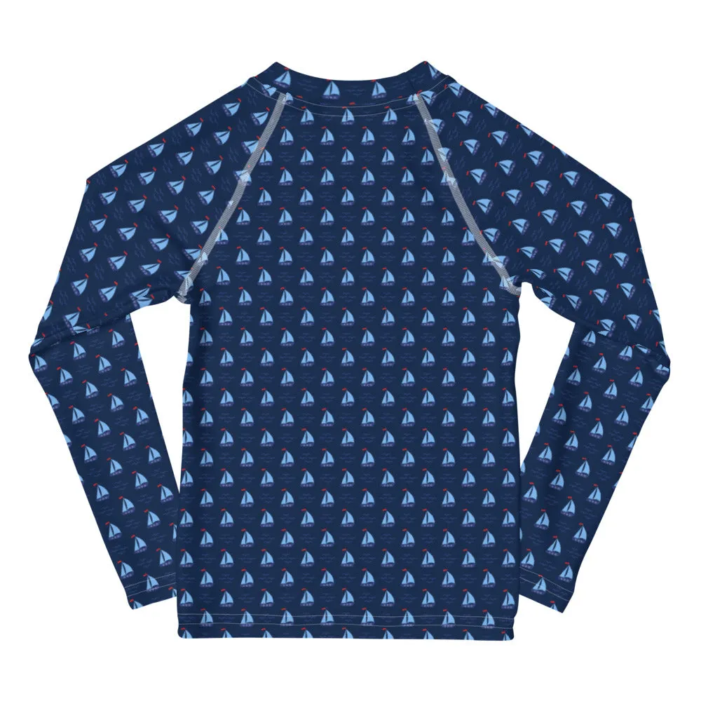 Girls (2T-7) UPF 50 Rash Guard - Cape Cod Salboats