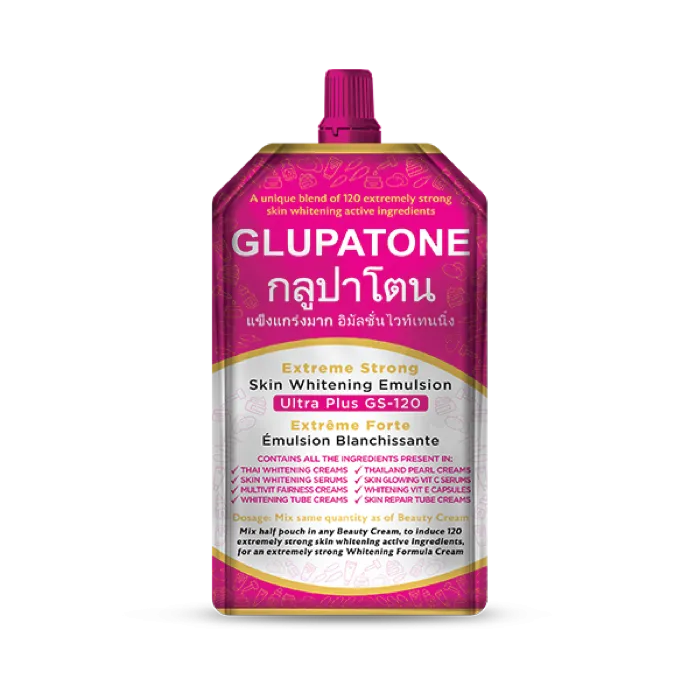GLUPATONE Extreme Strong Whitening Emulsion Ultra Plus GS-120 For Face & Body 50ml