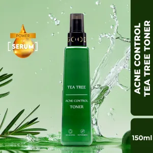 Good Vibes Acne Control Tea Tree Cleansing Toner with Power of Serum | Treats Acne (150 ml)