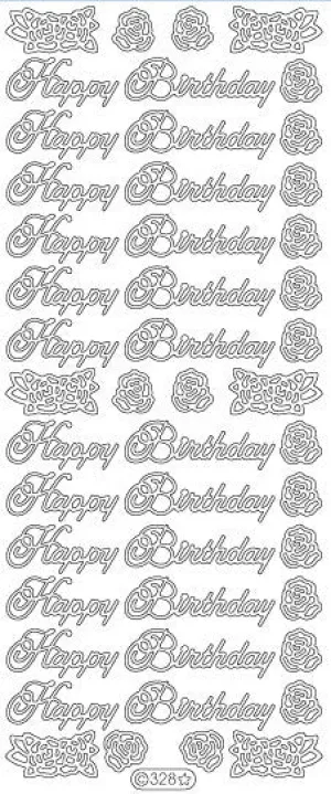 Happy Birthday Large (sku 328)