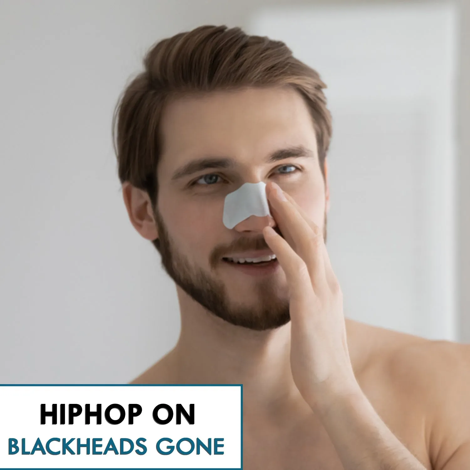 HipHop Blackhead Remover Nose Strips for Men (Activated Charcoal, 6 Strips)   Anti-Acne Body Cleanser (Salicylic Acid, 200 ml)