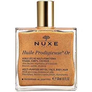 Huile Prodigieuse Golden Shimmer Face and Body Oil, 50 ml, Nuxe