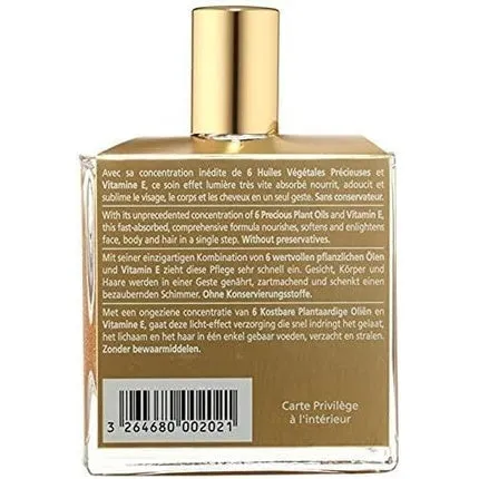 Huile Prodigieuse Golden Shimmer Face and Body Oil, 50 ml, Nuxe