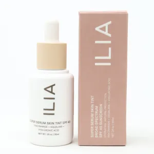 Ilia Super Serum Skin Tint Spf 40 Sunscreen  1.0oz/30ml New With Box