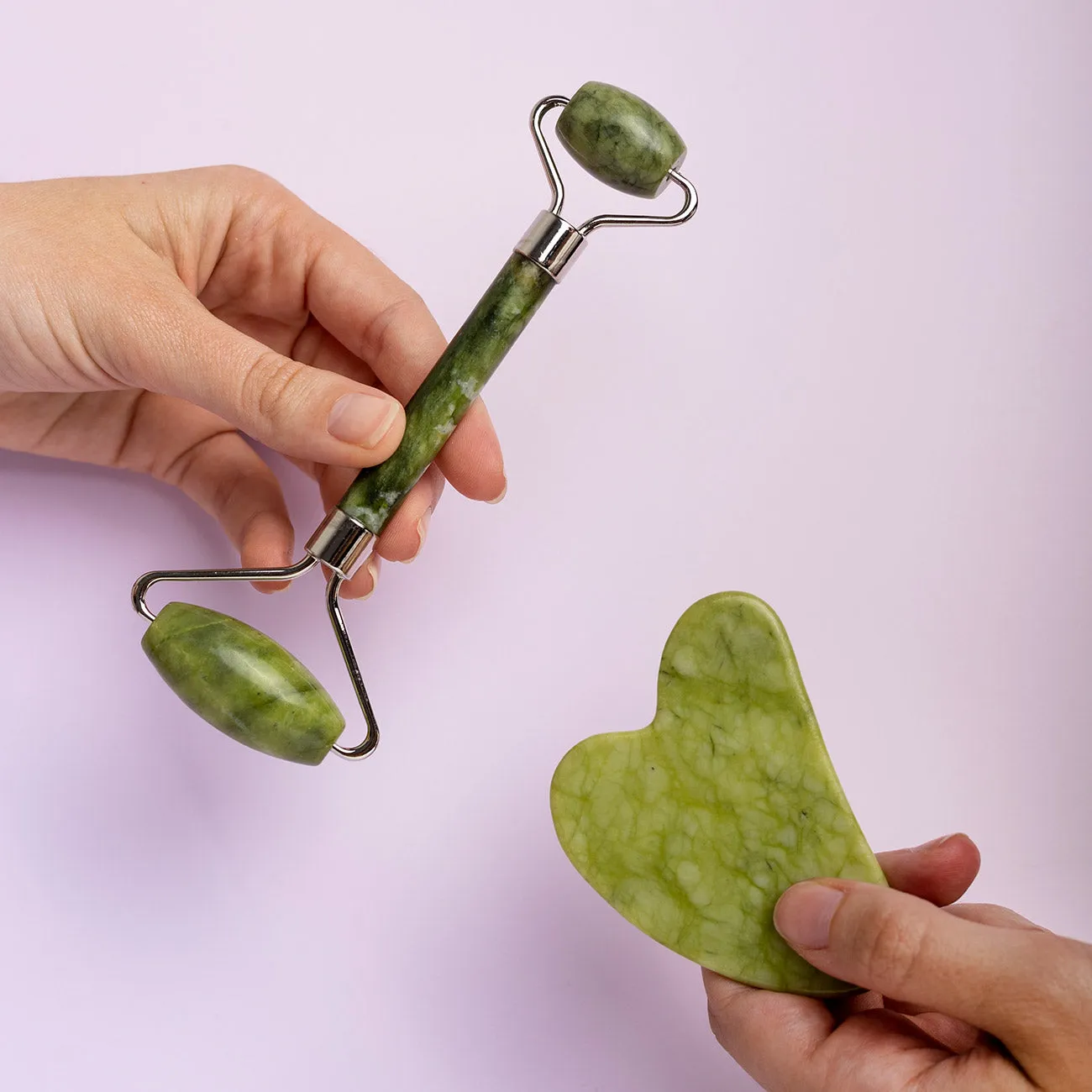 Jade Roller And Jade Gua Sha Set