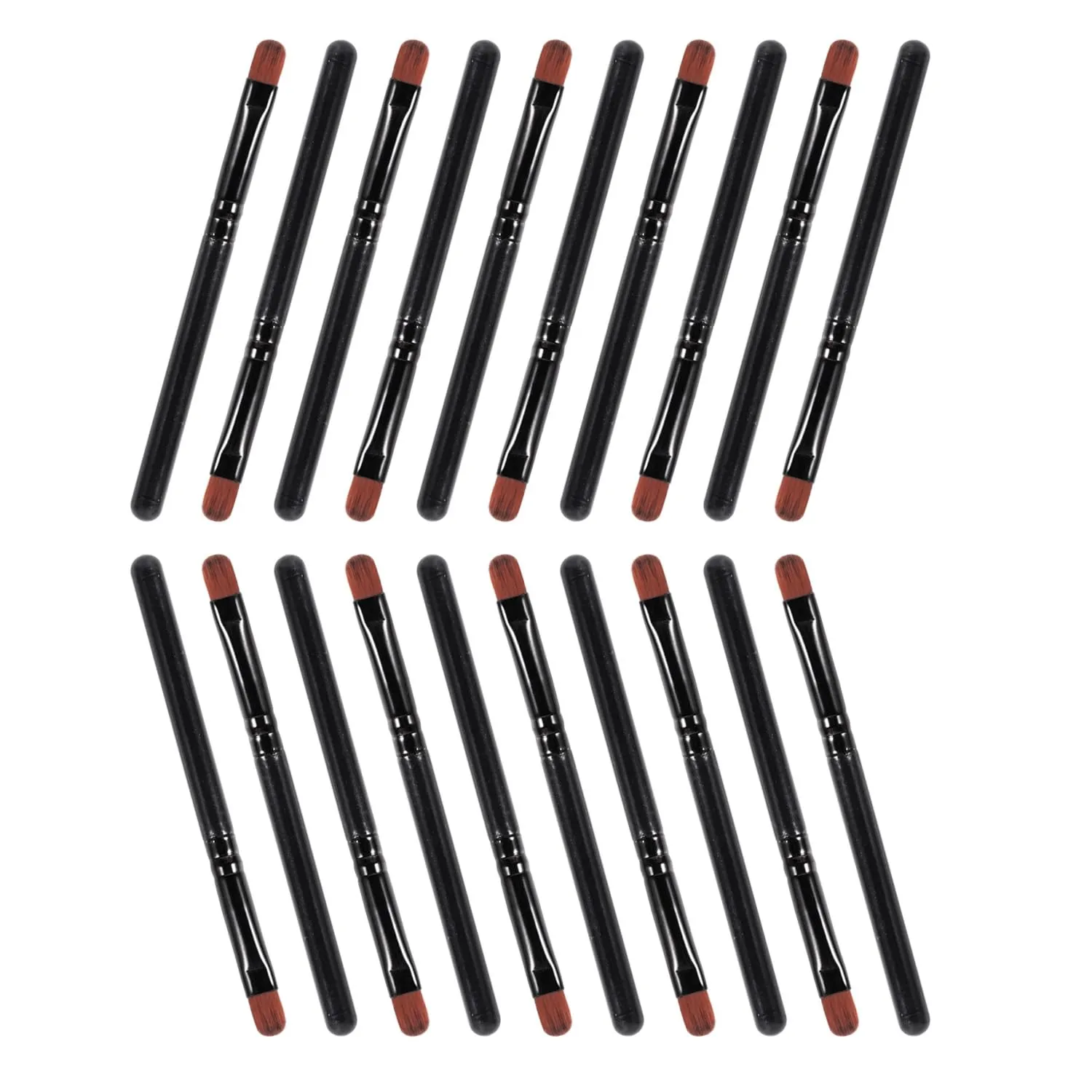 JERCLITY 20 Pieces Small Lip Brush/Concealer Brush, Also Be Used for Eye Shadow Brushes, Nail Gel Brushes, Both Reuse and One-Time Applications(9cm)