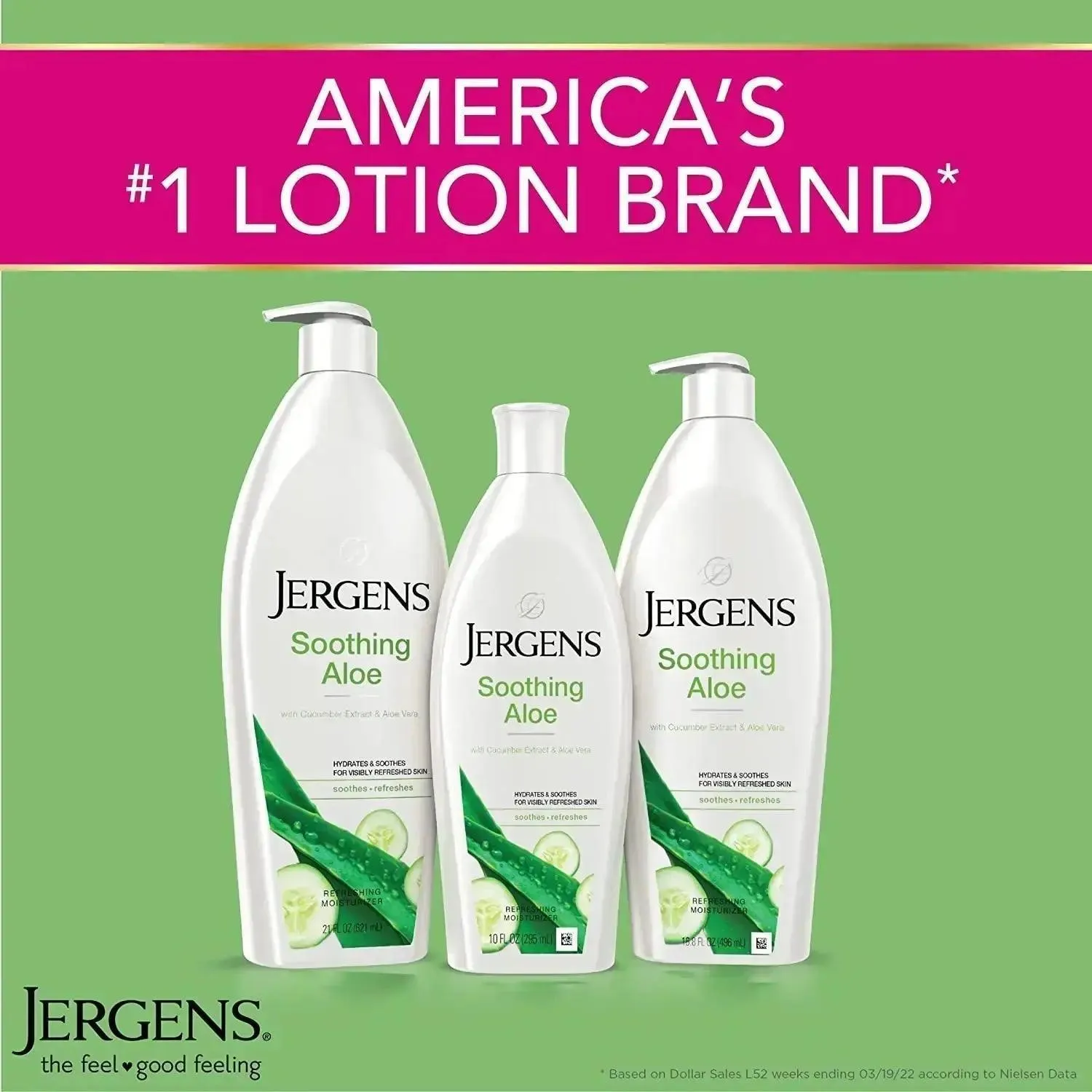 JERGENS Soothing Aloe Refreshing Moisturizer 21oz