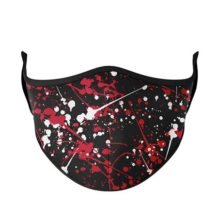 Kids or Adult Mask Ages 8  - Red Splatter