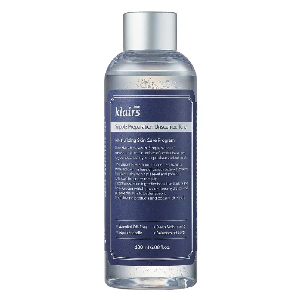 Klairs Supple Preparation Unscented Toner