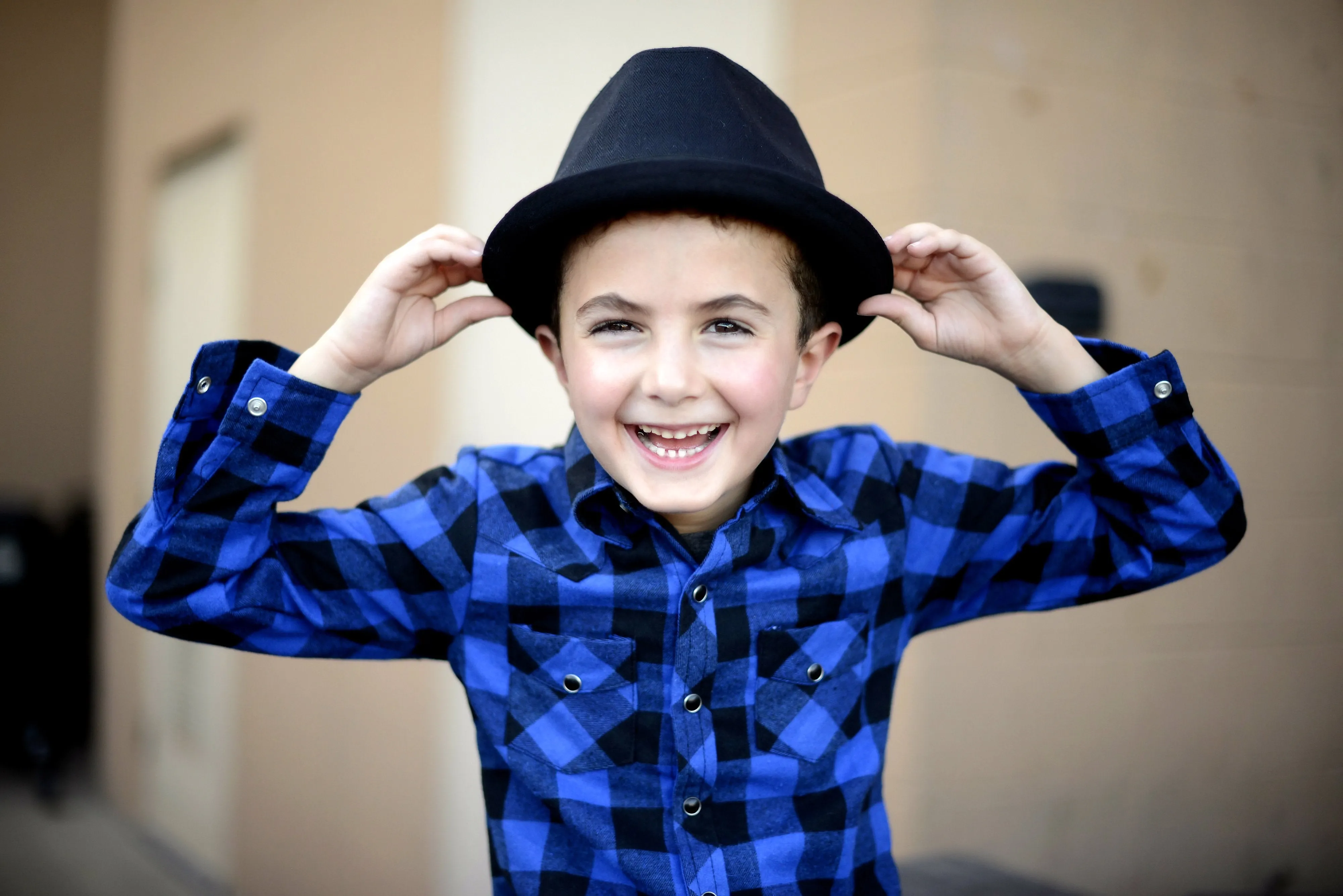 Knuckleheads Logo Black Fedora