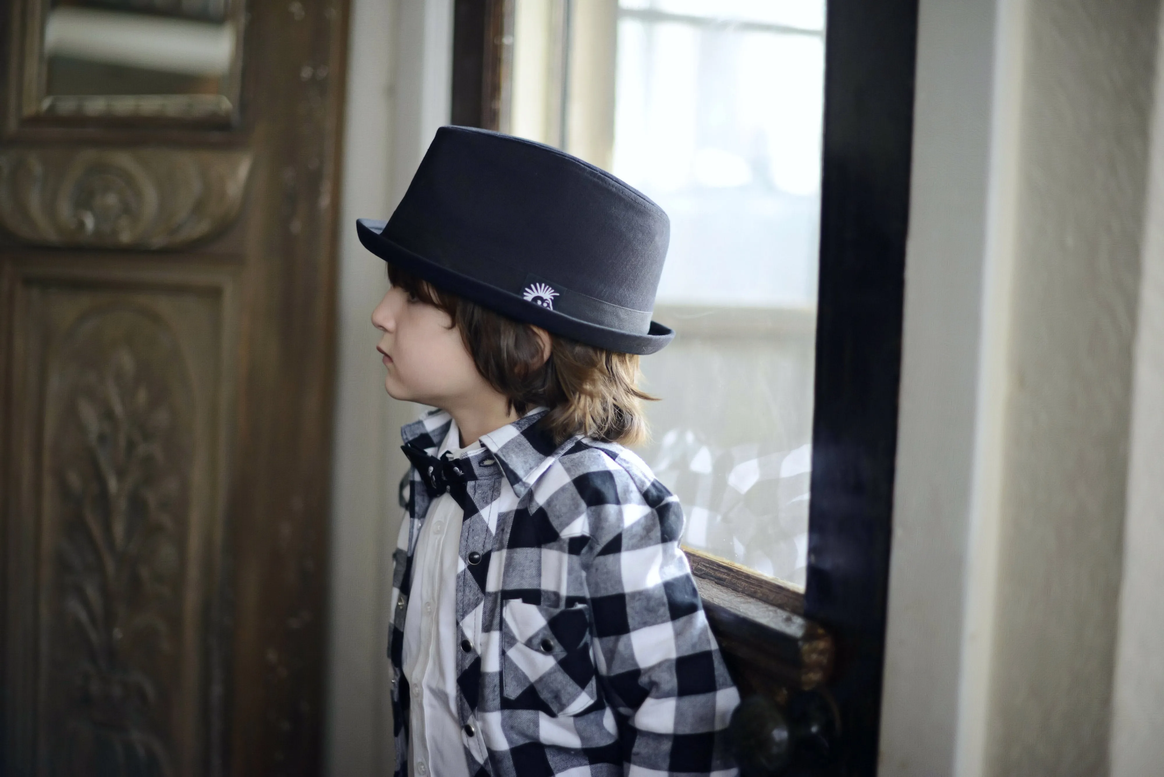 Knuckleheads Logo Black Fedora