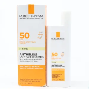 La Roche-Posay Anthelios Light Fluid Sunscreen Spf 50 1.7oz  New With Box