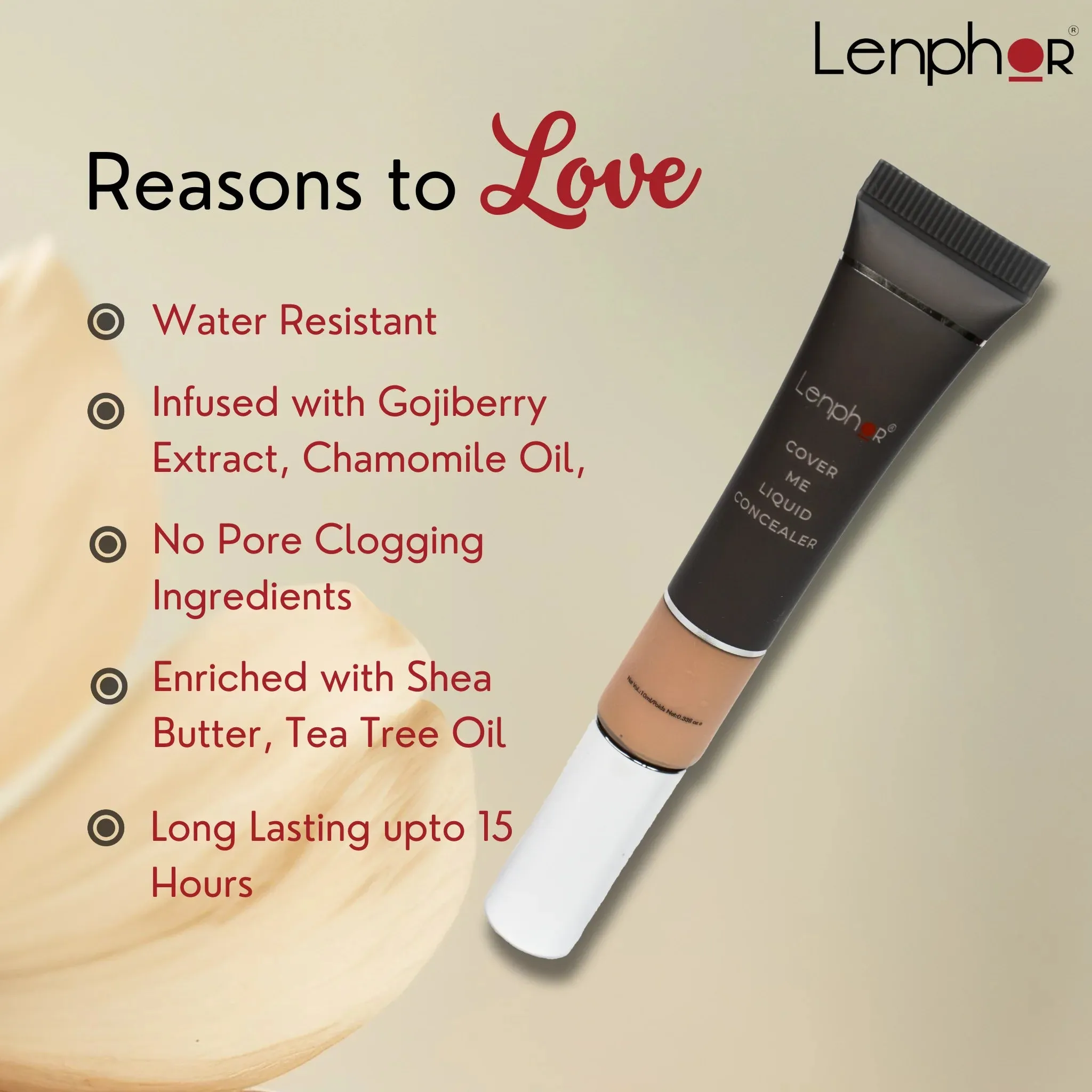 Lenphor Cover Me Liquid Concealer Dark Brown