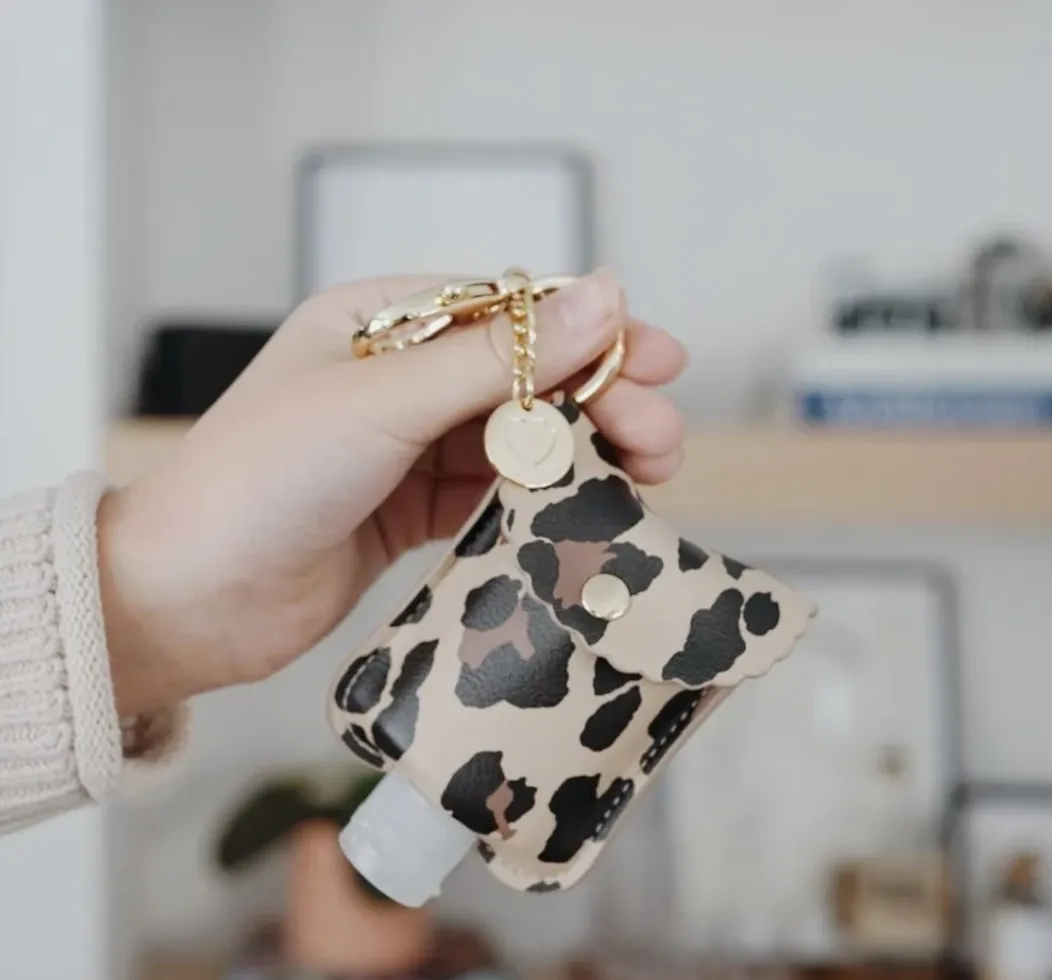 Leopard Cute n Clean Hand Sanitizer Charm