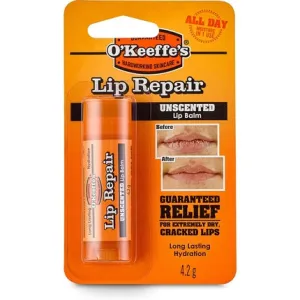 Lip Repair unscented lip balm, 4.2 g - for very dry, chapped lips all day hydration, 7 moisturizing ingredients, 1 pc. , O'Keeffe'S