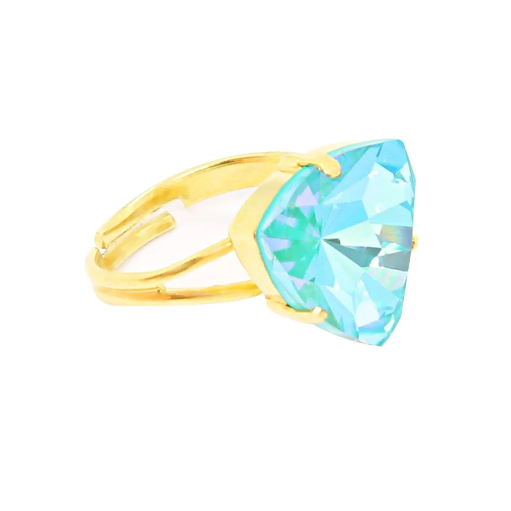 Lissa Crystal Triangle Ring