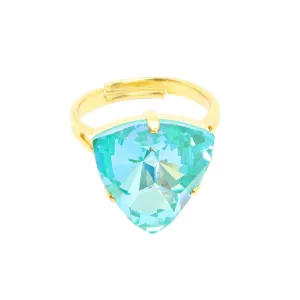 Lissa Crystal Triangle Ring