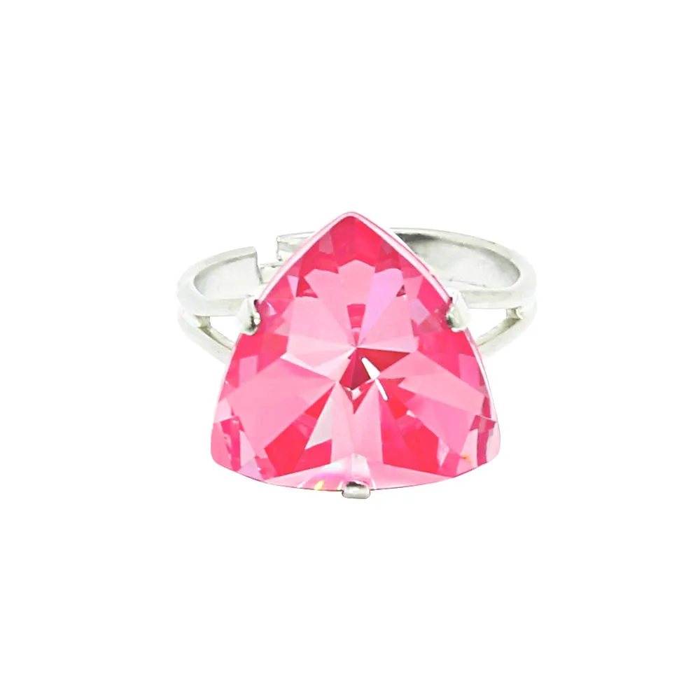 Lissa Crystal Triangle Ring