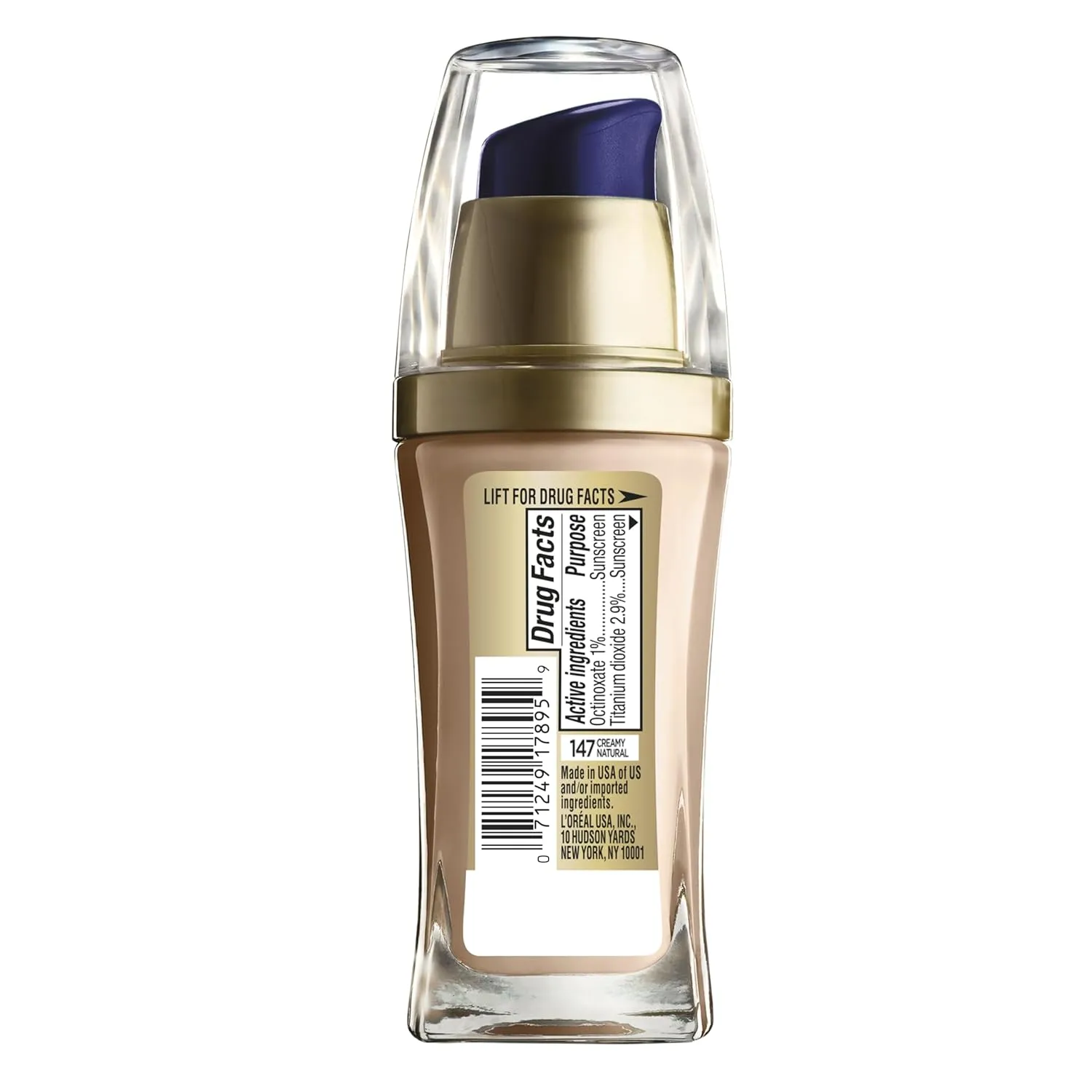 L'Oreal Paris Visible Lift Serum Absolute Foundation, Creamy Natural, 1 Ounce