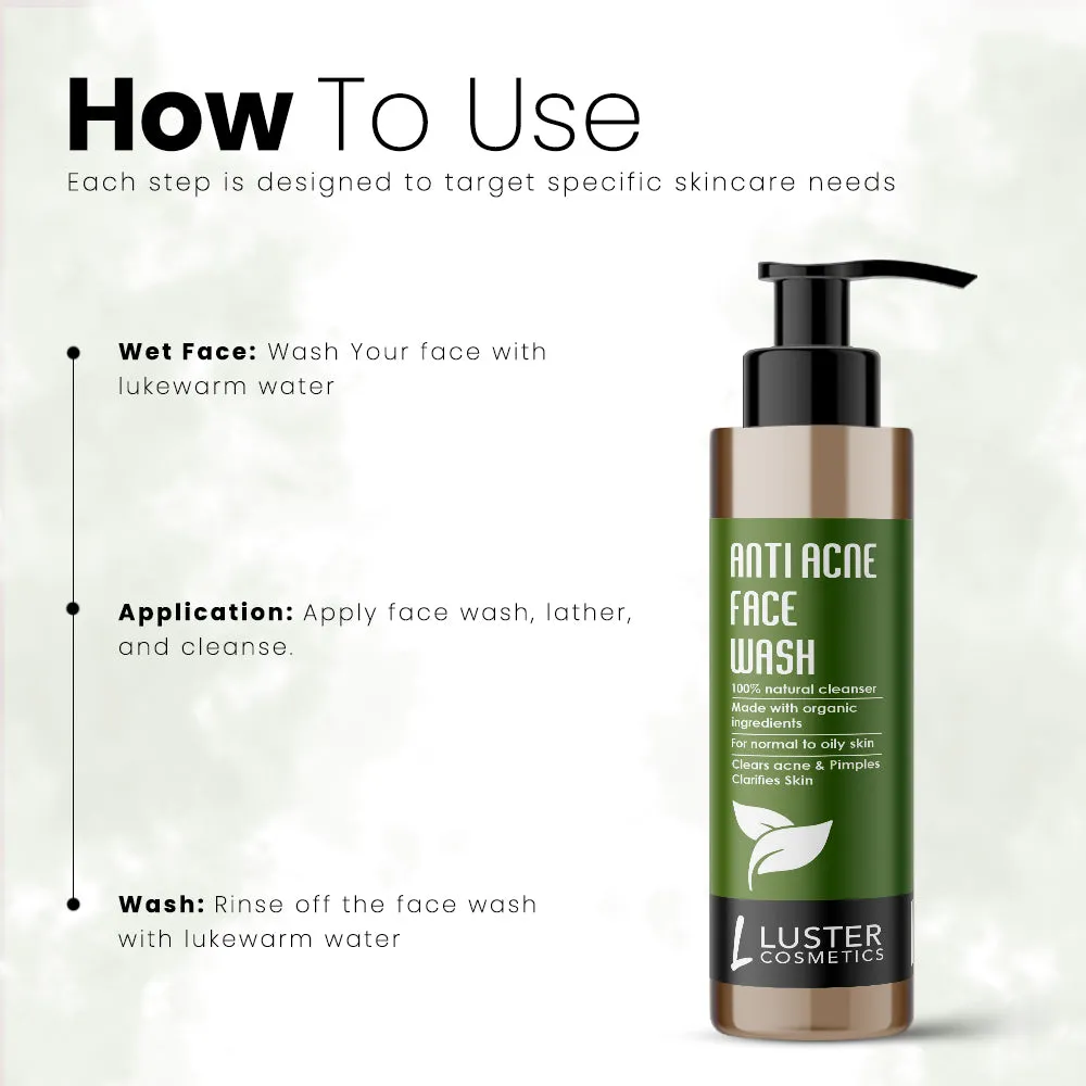 Luster Cosmetics Anti Acne Face Wash - 115ml
