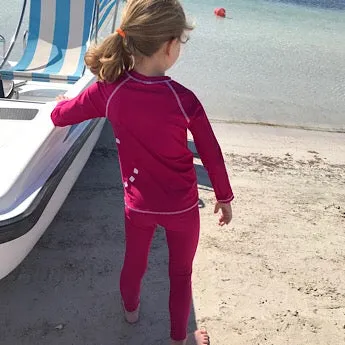 Magenta swim leggings