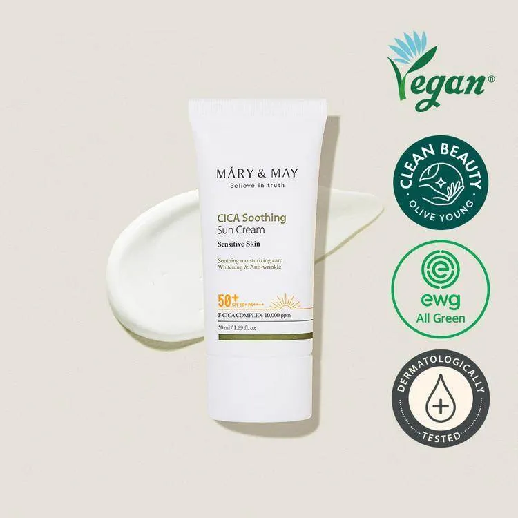 MARY&MAY CICA Soothing Sun Cream SPF50  PA     - 50ml