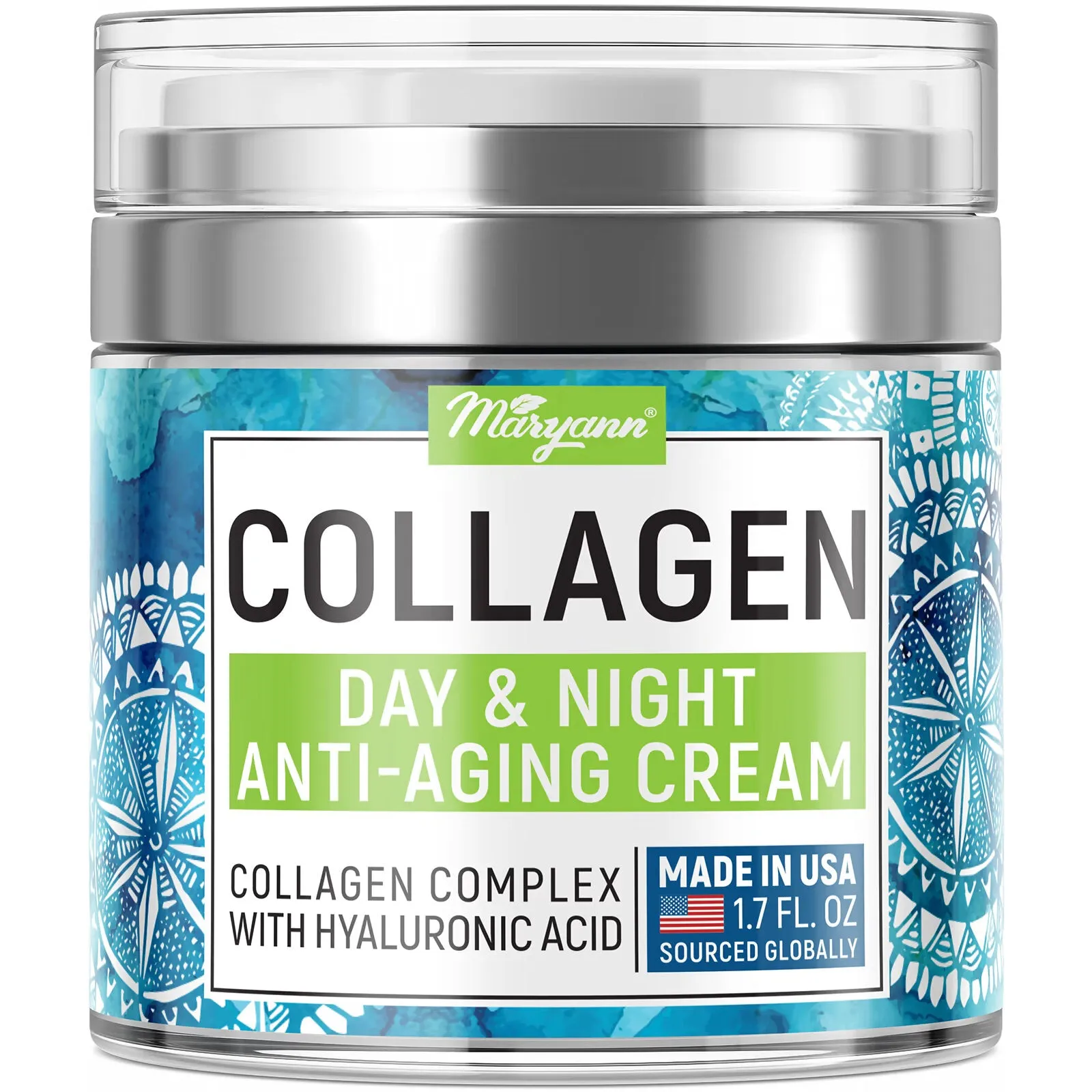 Maryann Organics, Collagen Anti-Aging Day & Night Cream, 1.7 fl oz (50 ml)