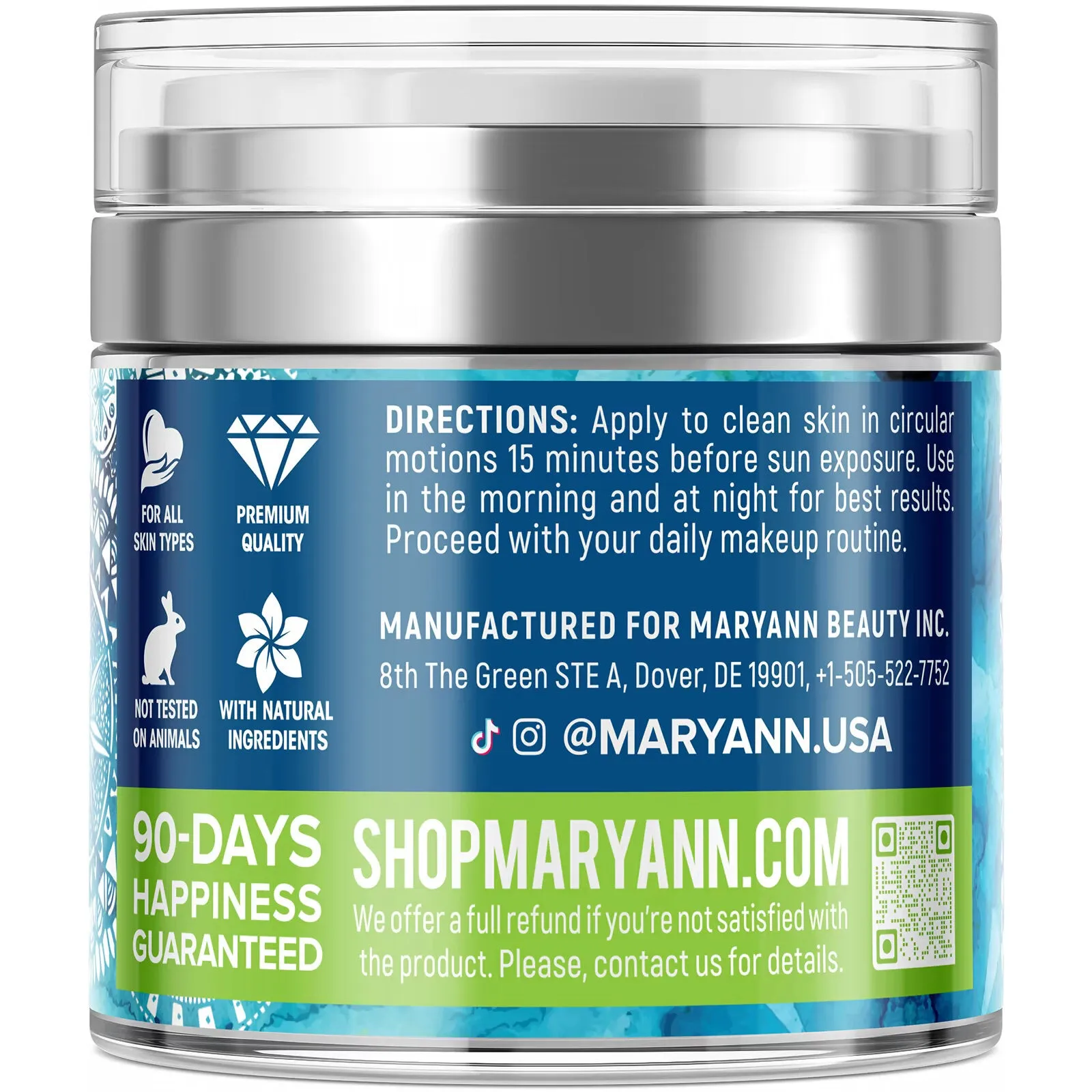 Maryann Organics, Collagen Anti-Aging Day & Night Cream, 1.7 fl oz (50 ml)