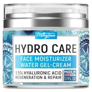 Maryann Organics, Hydro Care, Facial Moisturizer, Water Gel Cream, 1.7 fl. Ounces