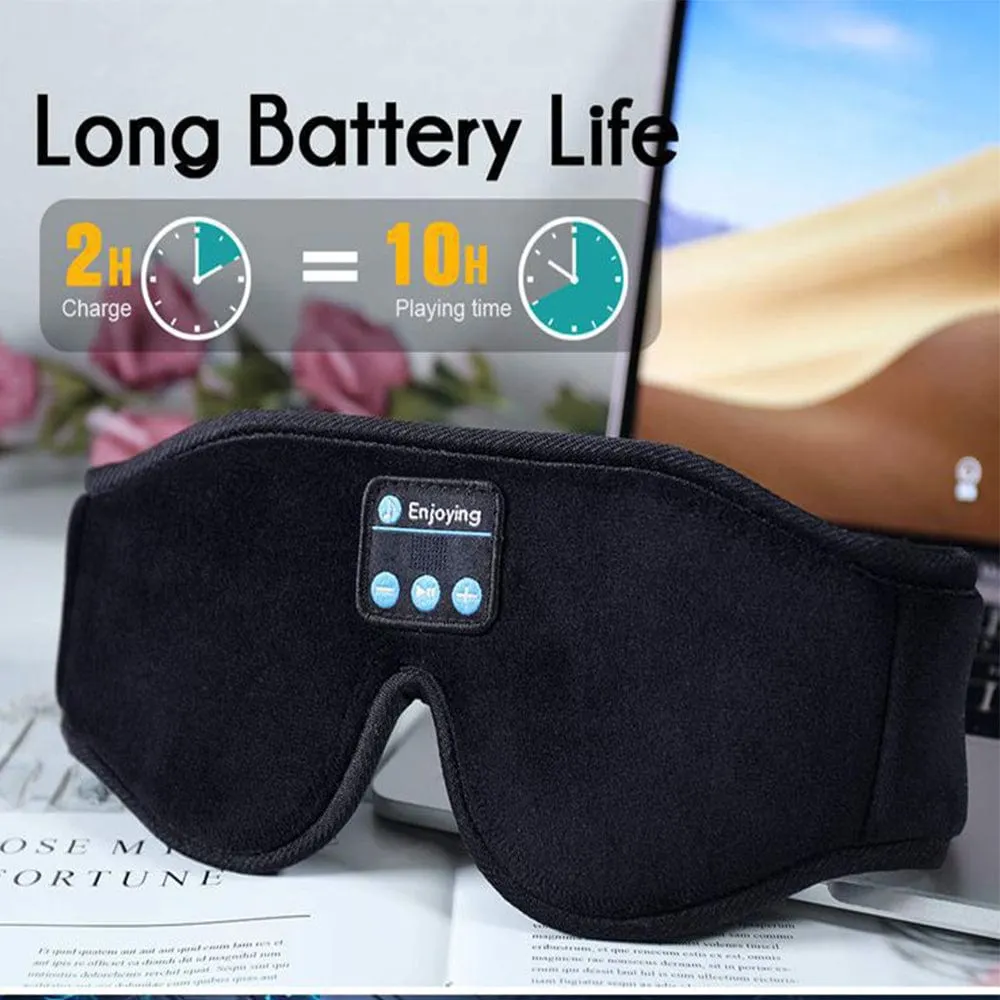 Mask For Sleep Headphones Bluetooth 3d Eye Mask Music Play Sleeping