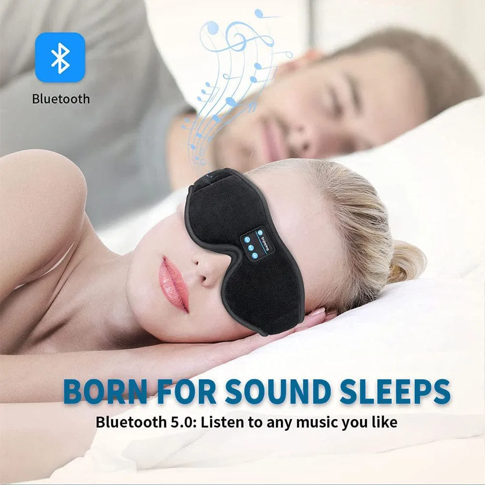 Mask For Sleep Headphones Bluetooth 3d Eye Mask Music Play Sleeping