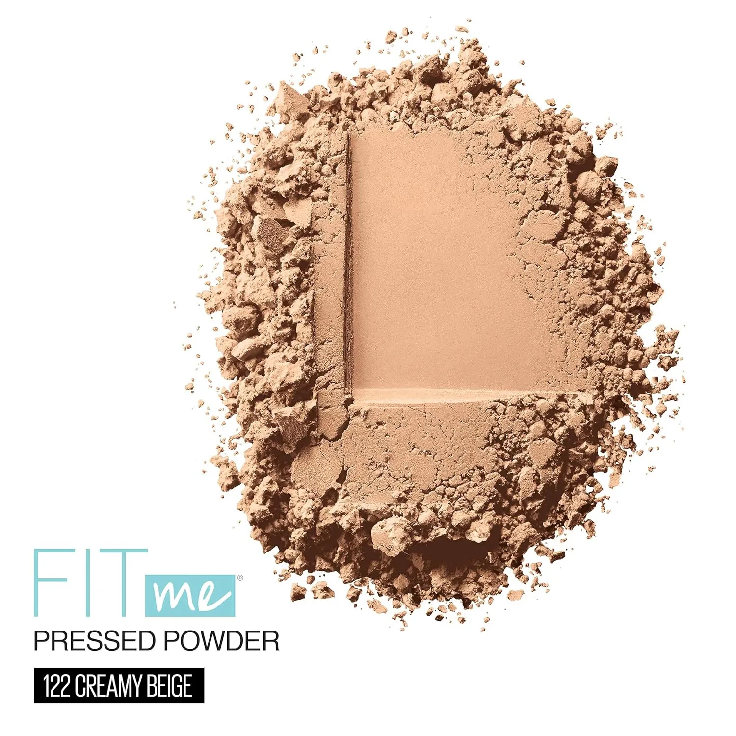 Maybelline Fit Me Matte   Poreless Pressed Face Powder Makeup & Setting Powder, Creamy Beige, 1 Count