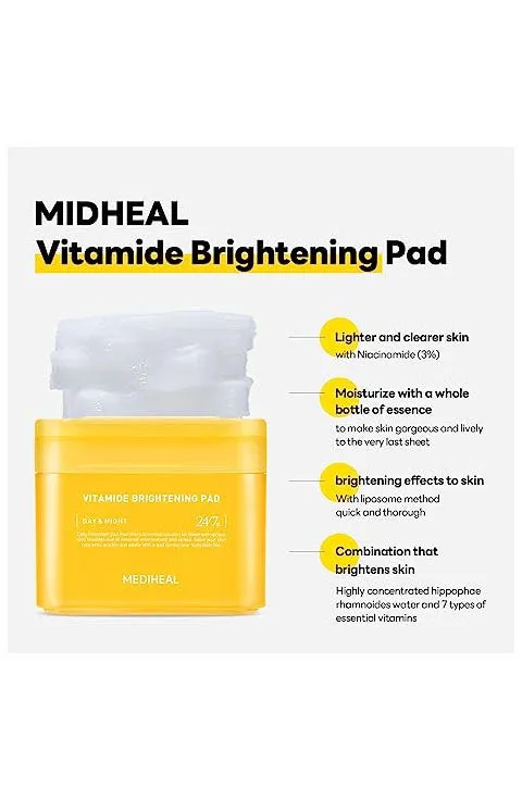 [MEDIHEAL] Vitamide Brightening Pad (100Pcs)